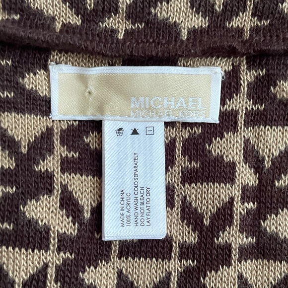 MICHAEL KORS BROWN INFINITY SCARF! - Picture 2 of 2